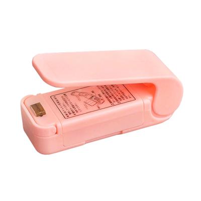 Manual Closure Clip Thermal Soldering Stapler Plastic Bag Vacuum Sealer Mini Heat Sealer Machine