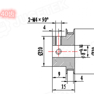 32 or 40 tooth 3mm gt2 belt pulley