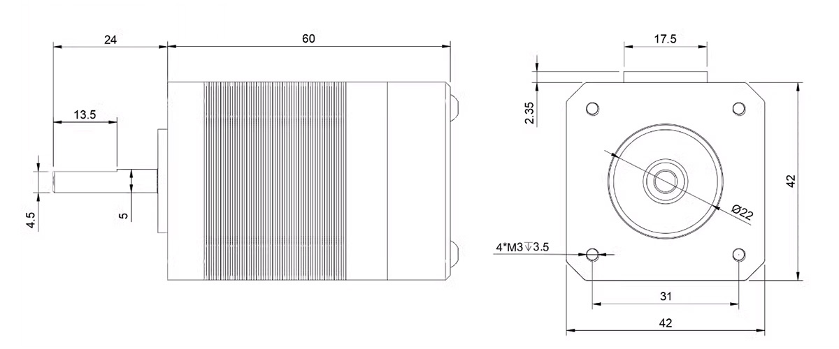 FOC drive stepper motor