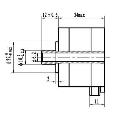 NEMA17 Hollow Shaft Stepper Motor