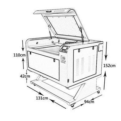 6090 CNC CO2 laser engraving machine