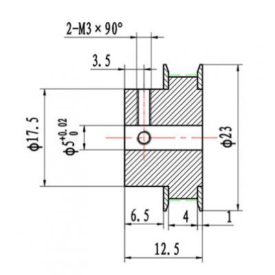 32 or 40 tooth 3mm gt2 belt pulley