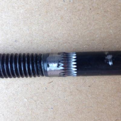 Hobbed M8 Bolt for Wade's Extruder