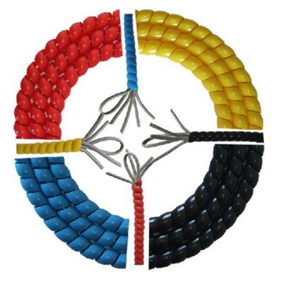 12mm diameter 2 meters colorful spiral cable wrap