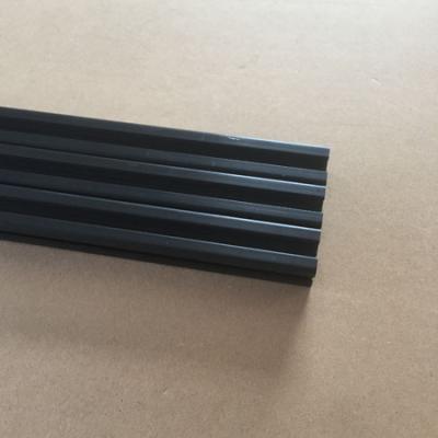 Black anodized 2020 or 2040 aluminum profile in lengths