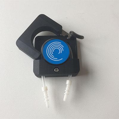 Stepper motorized openable head peristaltic pump