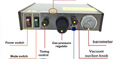550x350mm automatic glue dispenser machine operation 