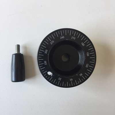 Alu handwheel with 200 reading label