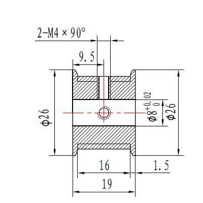 T5 12 or 14 tooth Timing Pulley