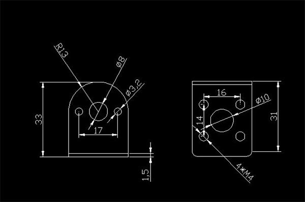 370 or 371 motor bracket