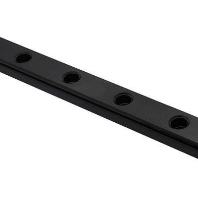 Black anodized linear rail 7, 9, 12 and 15