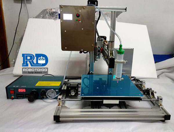 Benchtop 3 axis dispensing machine with 983 Glue Dispenser - RobotDigg