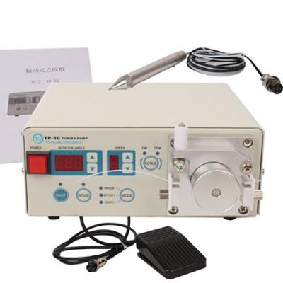 Peristaltic pump glue dispenser for epoxy resin glue