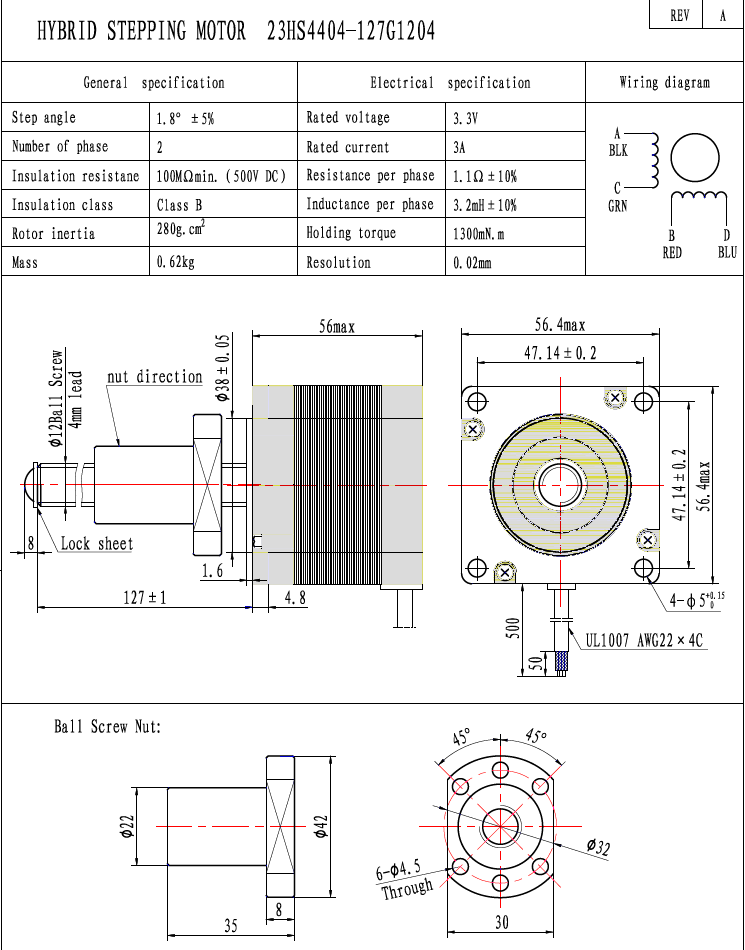 ball screw stepper linear actuator