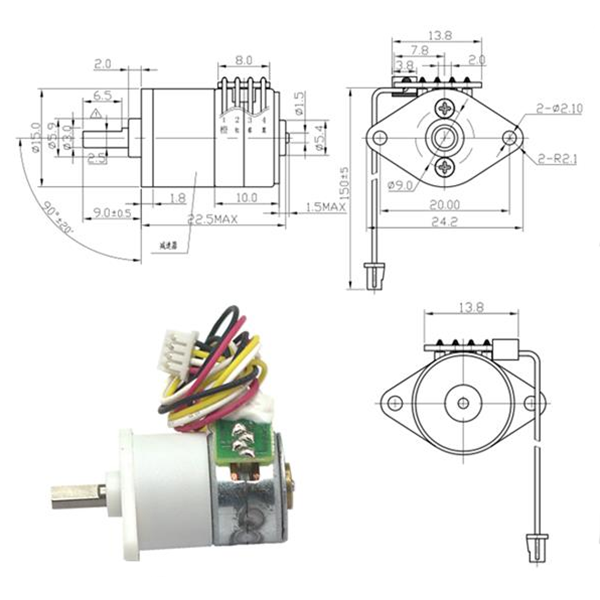 micro gear stepper motor
