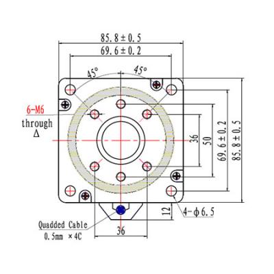 NEMA23 or NEMA34 hollow shaft stepper motor rotary index unit