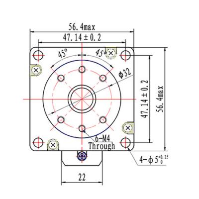 NEMA23 or NEMA34 hollow shaft stepper motor rotary index unit