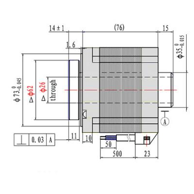 NEMA23 or NEMA34 hollow shaft stepper motor rotary index unit