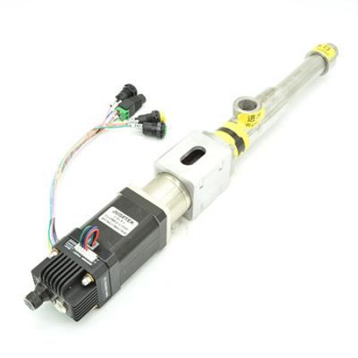 Stepper or servo motorized screw pump for metering and filling