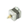 Stepper motor with press in drive gear