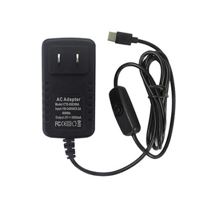 5V 3A Power Supply Adapter with ON/Off Switch