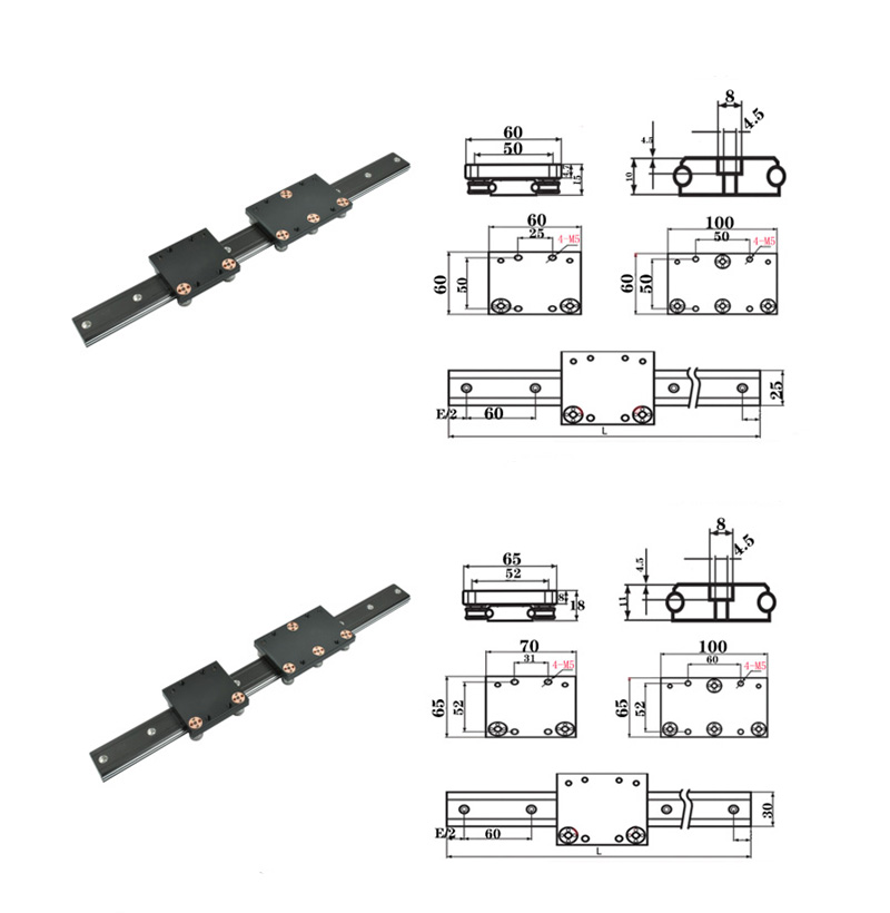 OLG cam roller linear rail